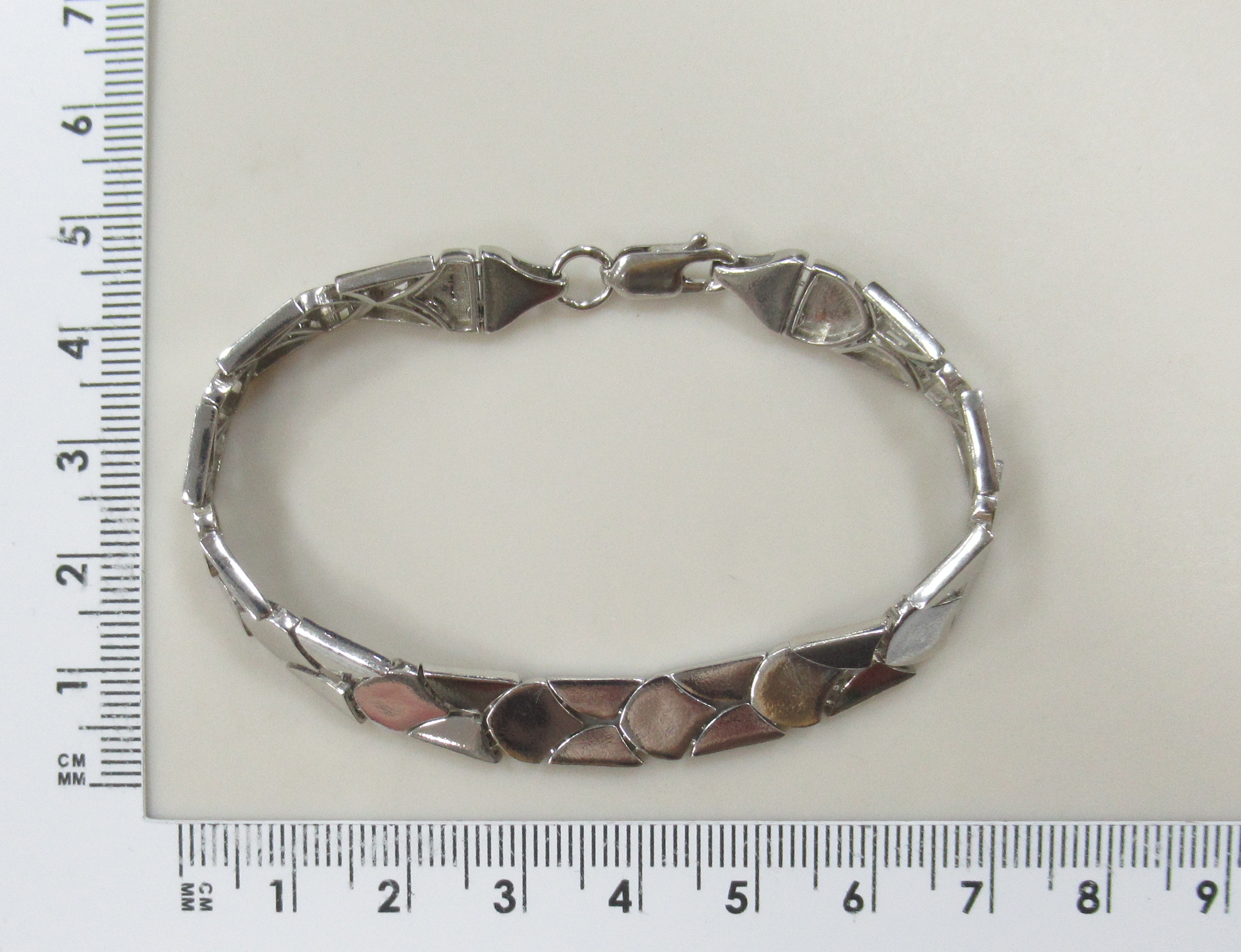 Серебряный браслет плетение "Штампованное"